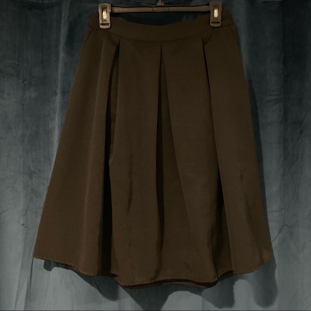 Midi Length A Line Skirt